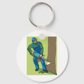 Forstarbeiter Schlüsselanhänger (Rückseite)