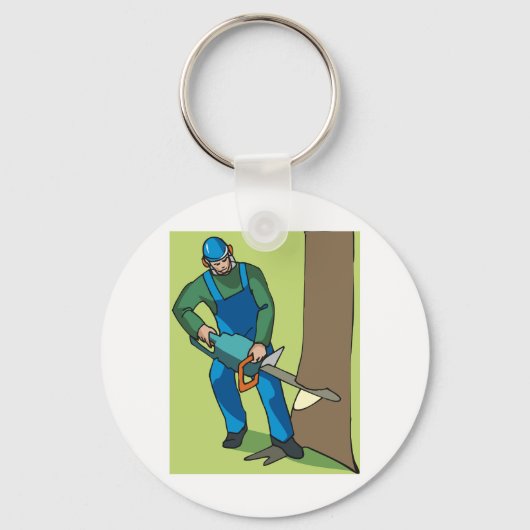 Forstarbeiter Schlüsselanhänger (Rückseite)