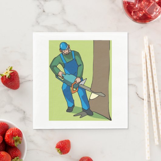 Forstarbeiter Serviette (Beispiel)