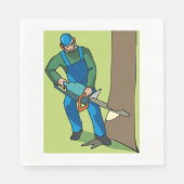 Forstarbeiter Serviette (Vorderseite)