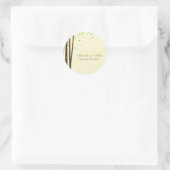 Forstbaumen: Gefälligkeitsaufkleber oder Umschlag  Runder Aufkleber (Tasche)