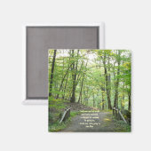 Forstbrücke mit Zitat Magnet (Vorderseite/Rückseite)