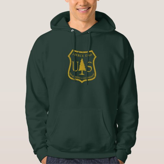 Forstdienst-Art-Abteilung von VaterschaftHoodie Hoodie (Vorderseite)