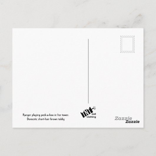 Förster die Katze Postkarte (Rückseite)