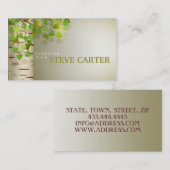 Förster-grüne Baum- des Waldesnatur Birsh Karte (Vorne/Hinten)