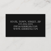 Förster-grünes Baum- des Waldesnatur-Holz Visitenkarte (Rückseite)