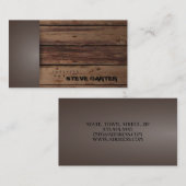 Förster-hölzerner Baum- des Waldesnatur-Verkauf Visitenkarte (Vorne/Hinten)