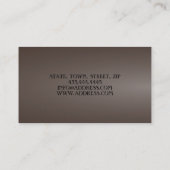 Förster-hölzerner Baum- des Waldesnatur-Verkauf Visitenkarte (Rückseite)