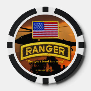 Förster-Veteranentierärzte der Armee im Flugzeug Pokerchips