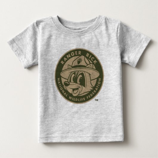 FörsterRick FörsterRick | kakifarbiges Logo Baby T-shirt (Vorderseite)
