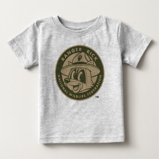 FörsterRick FörsterRick | kakifarbiges Logo Baby T-shirt (Vorderseite)