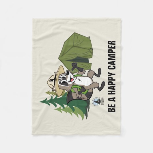 FörsterRick | großer amerikanischer Campout - Zelt Fleecedecke (Vorderseite)