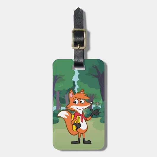 FörsterRick| Scarlett Fox-Wellenartig bewegen Gepäckanhänger (Vorderseite vertikal)