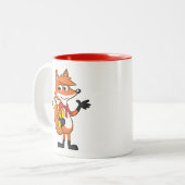 FörsterRick| Scarlett Fox-Wellenartig bewegen Zweifarbige Tasse (Vorderseite Links)