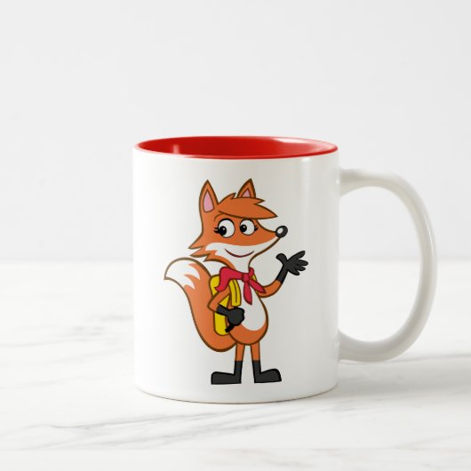 FörsterRick| Scarlett Fox-Wellenartig bewegen Zweifarbige Tasse (Rechts)