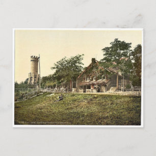 Forsthaus und Soldaten-Denkmal, Jena, Thür Postkarte