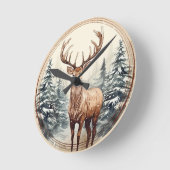 Forstland Majestät Runde Wanduhr (Winkel)