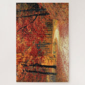 Forststraße - Fall - schön - Puzzle (Vertikal)