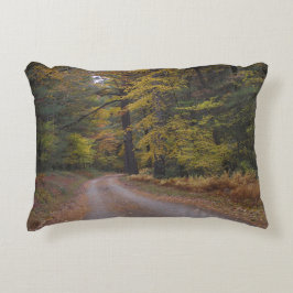 "Forststraße im Herbst" Dekokissen