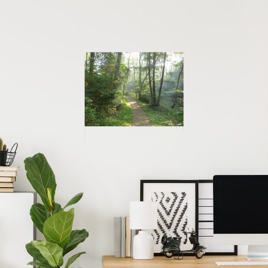 Forstweg in Dänemark Poster (Heimbüro)