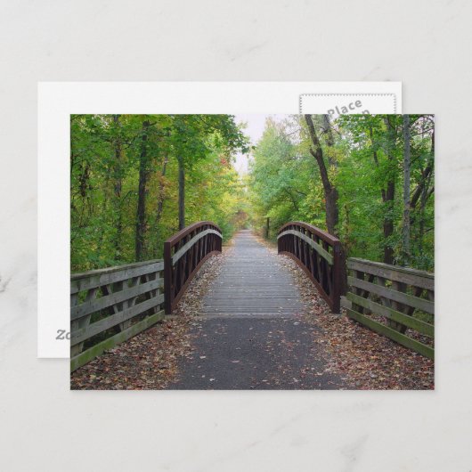 Forstweg Postkarte (Vorne/Hinten)