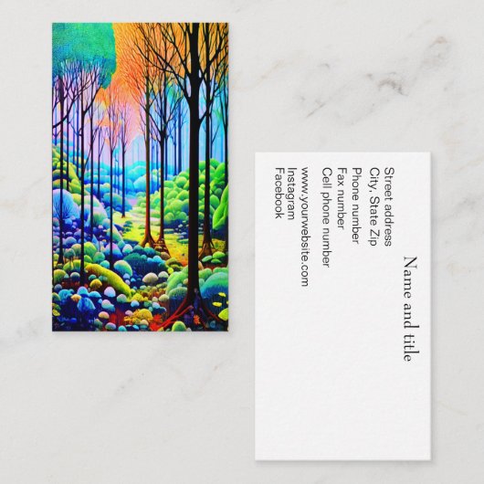 Forstweg Visitenkarte (Vorne/Hinten)