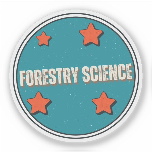 Forstwirtschaft Aufkleber (Vorderseite)