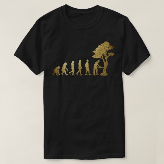 Forstwirtschaft Evolution Lumberjack Arborist Holz T-Shirt (Design vorne)