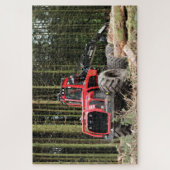 Forstwirtschaft Harvester an der Erholung Puzzle (Vertikal)