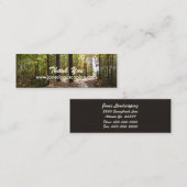 Forstwirtschafts-Visitenkarten Mini Visitenkarte (Vorne/Hinten)