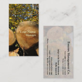 Forstwirtschaftsherbst-Visitenkarte Visitenkarte (Vorne/Hinten)