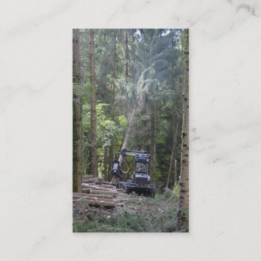 Forstwirtschaftsindustrie-Visitenkarte Visitenkarte (Vorderseite)