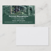 Forstwirtschaftsindustrie-Visitenkarte Visitenkarte (Vorne/Hinten)