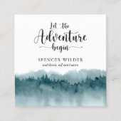 Forstwirtschaftskarte Quadratische Visitenkarte (Vorderseite)