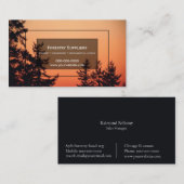 Forstwirtschaftskarte Visitenkarte (Vorne/Hinten)