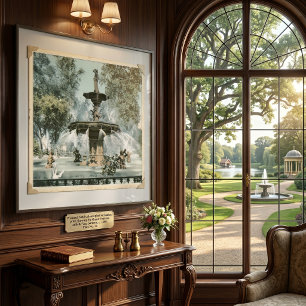 Forsyth-Brunnen Savannah GA Poster