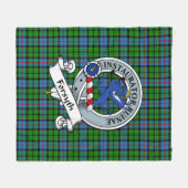 Forsyth Clan Abzeichen Tartan Kariert Fleecedecke (Vorderseite (Horizontal))