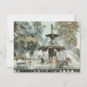 Forsyth Fountain Savannah GA Foto Save the Date Einladung (Vorderseite)