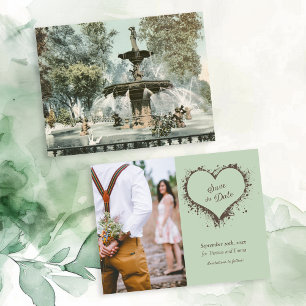 Forsyth Fountain Savannah GA Foto Save the Date Einladung