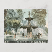 Forsyth Fountain Savannah GA Postkarte (Vorderseite)