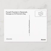 Forsyth Fountain, Savannah, GA Travel Fotografy Postkarte (Rückseite)