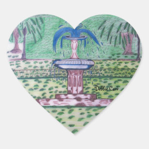 Forsyth Park-Aufkleber Herz-Aufkleber