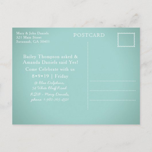 Forsyth Park Fossilienmuseum Savannah Probe Abende Ankündigungspostkarte (Rückseite)