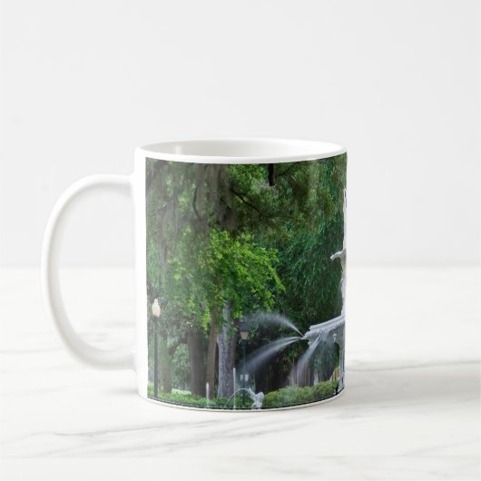Forsyth Park Fountain in Savannah, GA Kaffeetasse (Links)