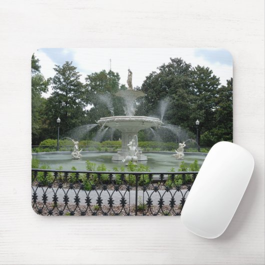 Forsyth Park Fountain Mousepad (Mit Mouse)