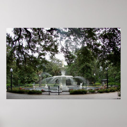 Forsyth Park Fountain - Poster (Vorne)