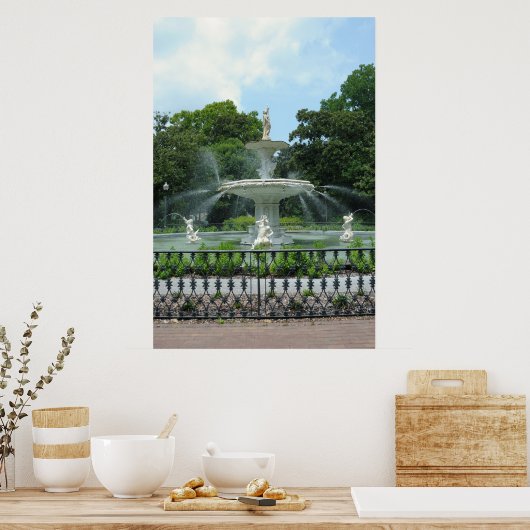 Forsyth Park Fountain Poster (Küche)