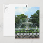 Forsyth Park Fountain Postkarte (Vorne/Hinten)