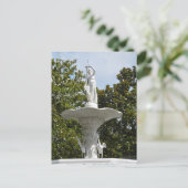 Forsyth Park Fountain Savannah GA Fotografie Postkarte (Stehend Vorderseite)