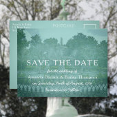 Forsyth Park Fountain Savannah GA Save the Date Ankündigungspostkarte